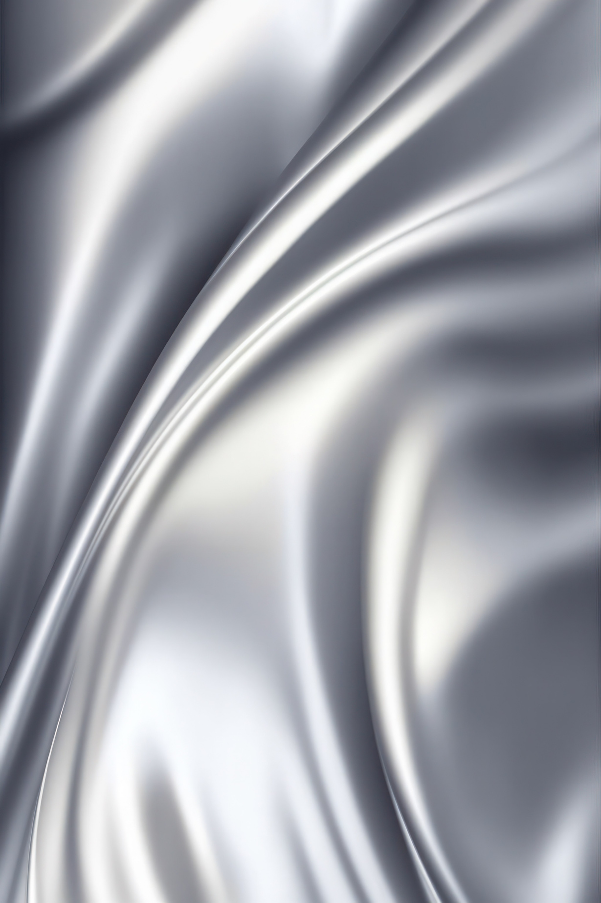 Silver silk wavy fabric background